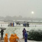 【画像】東京競馬場、雪国になっててワロタwwwwwwwww 【画像】東京競馬場、雪国になっててワロタwwwwwwwww