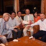 安部総理「濃いメンツで呑んだwww」 安部総理「濃いメンツで呑んだwww」