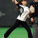 本橋麻里が始球式した時のバストww 本橋麻里が始球式した時のバストww
