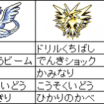 サンダー(Lv.51)「かみなり!」フリーザー(Lv.51)「ふぶき!」 サンダー(Lv.51)「かみなり!」フリーザー(Lv.51)「ふぶき!」