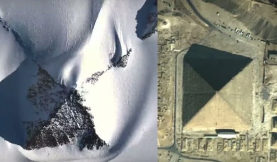 【画像】南極大陸で古代ピラミッドを3つ発見。山ではなく人工構造物な件wwwwwwww