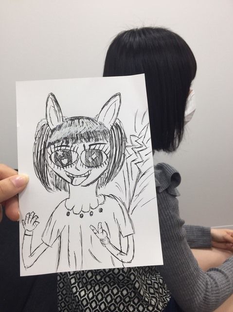 かとみな画伯が書いた高倉萌香・・・