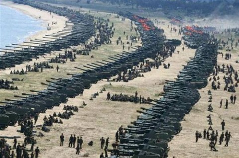 北朝鮮で行われた史上最大規模の火力訓練ｗｗｗｗｗｗｗｗ （※画像あり）
