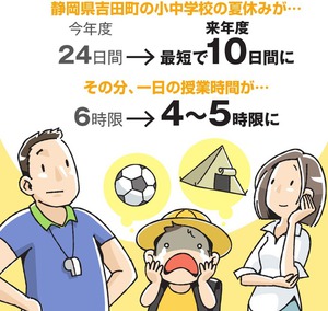 【超悲報】静岡の小中学校、子どもたちの夏休みを10日間に決定ｗｗｗｗｗｗｗ