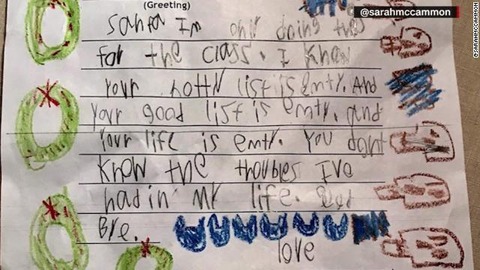 アメリカの6歳児が、サンタに辛辣な手紙　「お前の人生は空っぽだ」ｗｗｗｗｗｗｗｗｗｗ
