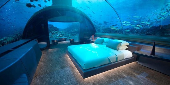 【画像】世界初の水中ホテルが話題に！気になる一泊の料金は・・・！？
